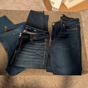 Dark Blue Women’s Jeans - Lot Of 3 Size 20